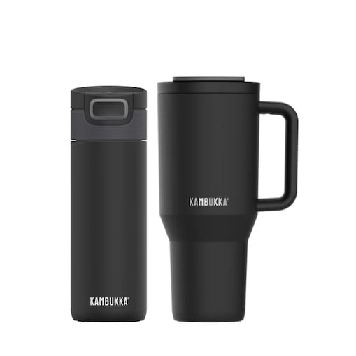 Zestaw Kambukka Partners in Crime Kubek termiczny Night Rider + Etna Matte Black