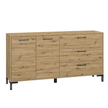 Komoda NIKOLA 160 3S2D dąb artisan