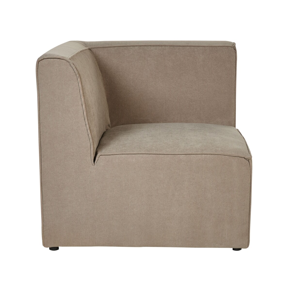 Sofa modułowa 2-osobowa sztruksowa beżowoszara LEMVIG