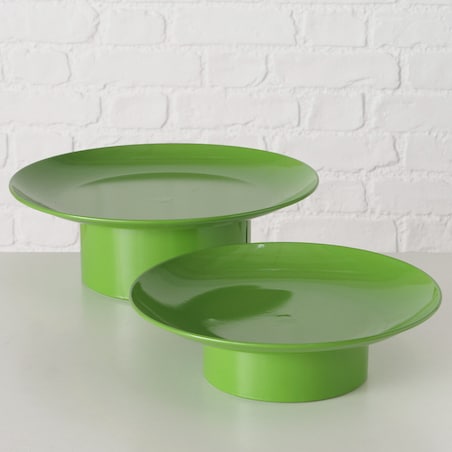 Patery metalowe na nóżce PLANA, 2 szt. Ø 32,5-28 cm