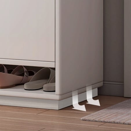 Nowoczesna komoda szafka biała pojemna na buty obuwie regał 2 drzwi duża