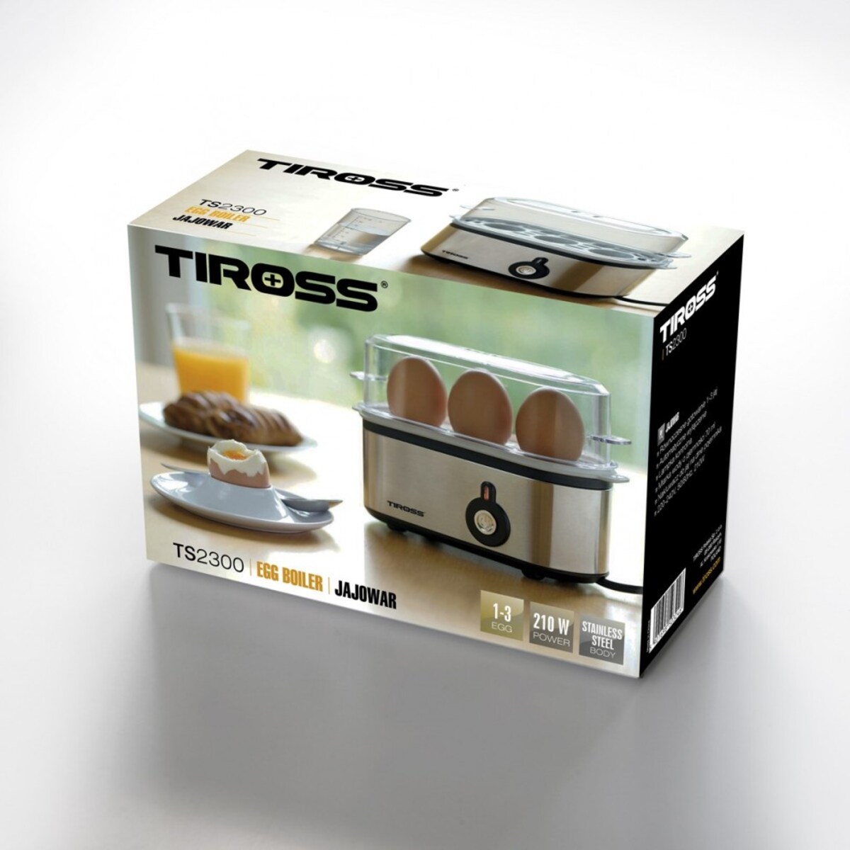 Tiross urządzenie do gotowania jajek 210W TS2300