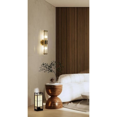 Kryształowa lampa ścienna Pilar Twin MSE010400193 złota