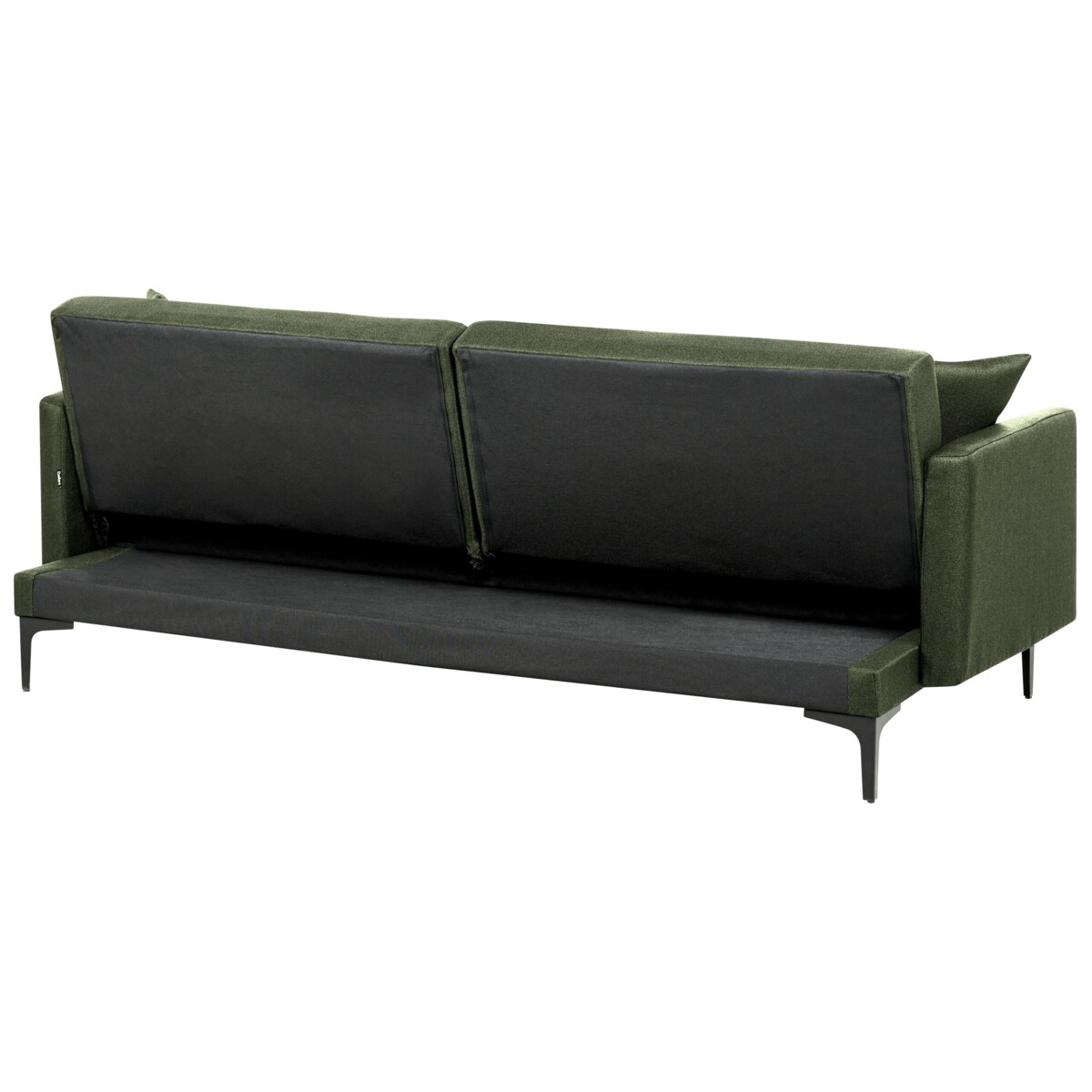 Sofa rozkładana LUCAN Ciemnozielony dla 3 osób