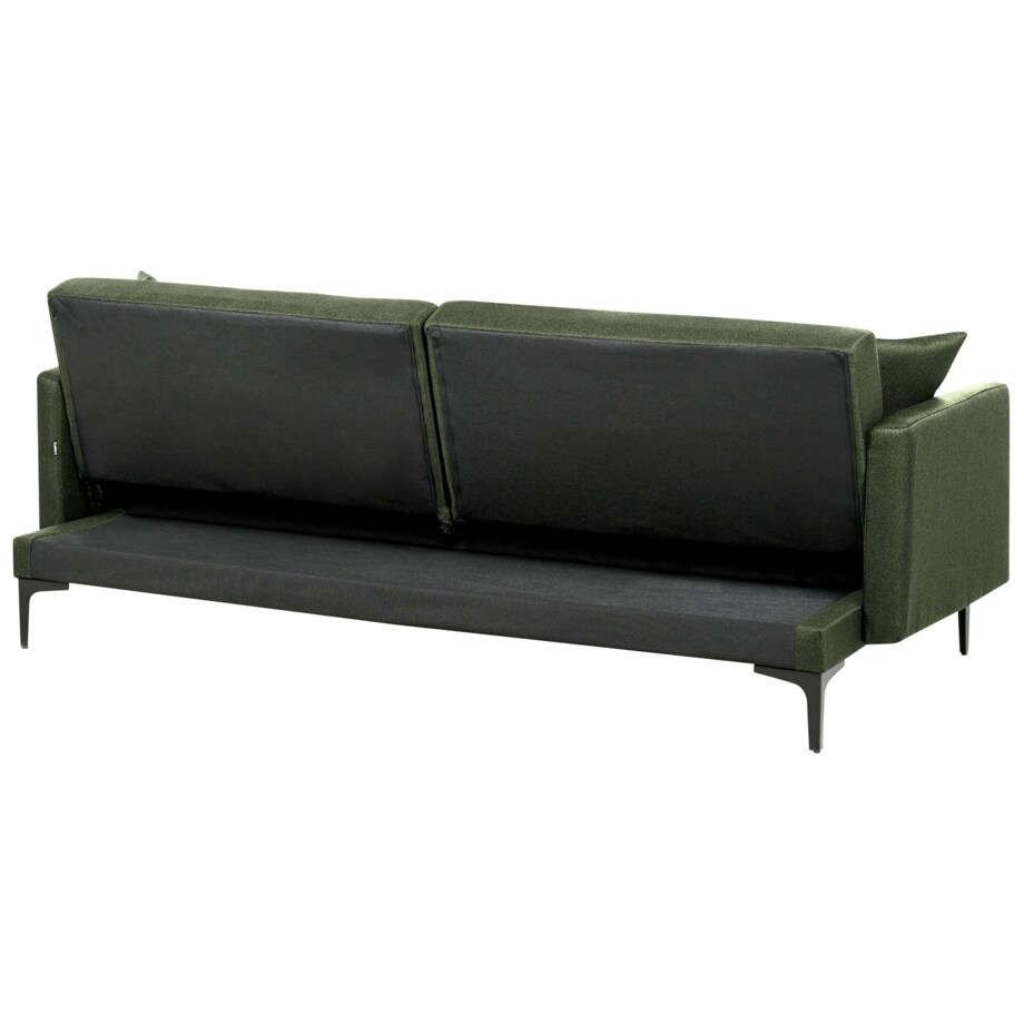 Sofa rozkładana LUCAN Ciemnozielony dla 3 osób