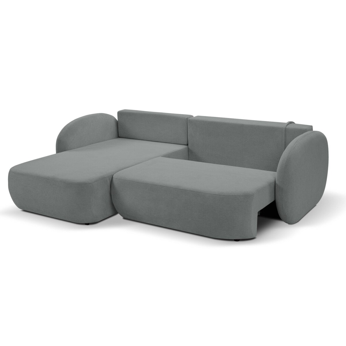 Nowoczesny narożnik rozkładany OLIVIO lewy - ciemnoszary