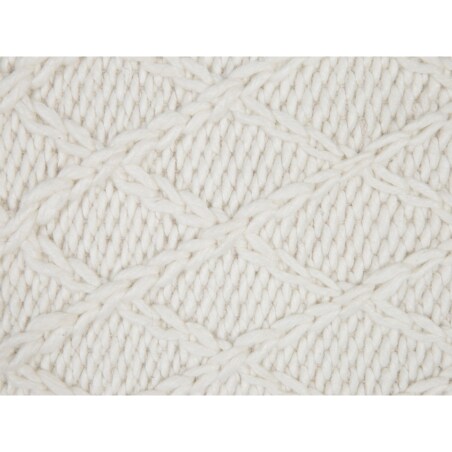 Dywan wełniany 140 x 200 cm złamana biel ERZIN