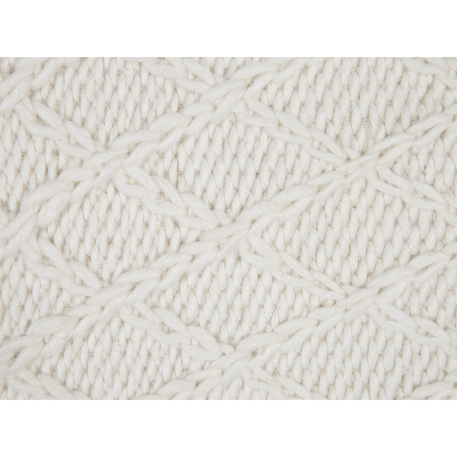 Dywan wełniany 140 x 200 cm złamana biel ERZIN