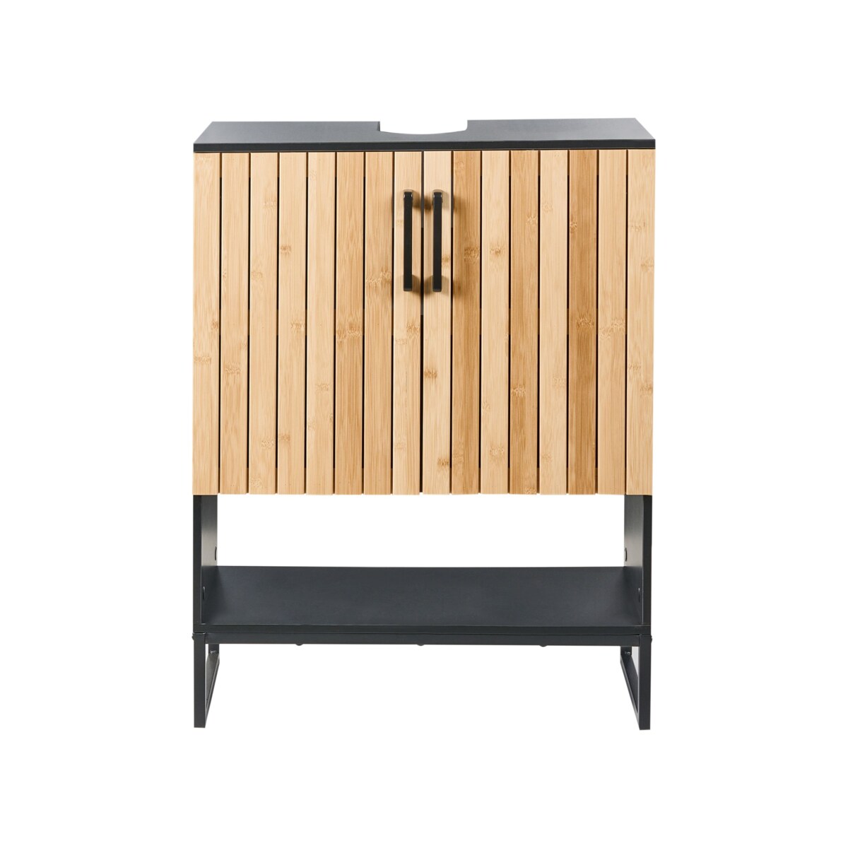 Szafka pod umywalkę MISCANTI Drewno bambusowe 60 cm Jasnobrązowy