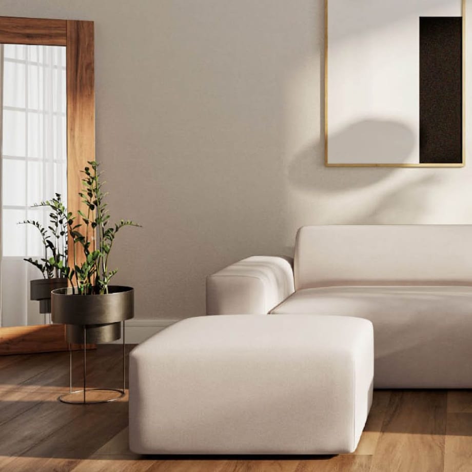 Villet Sofa narożna prawa beżowa