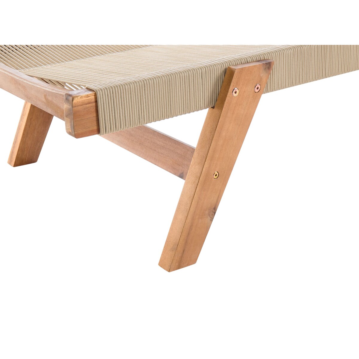 Leżak Drewno akacjowe Beżowy PROSSEDI