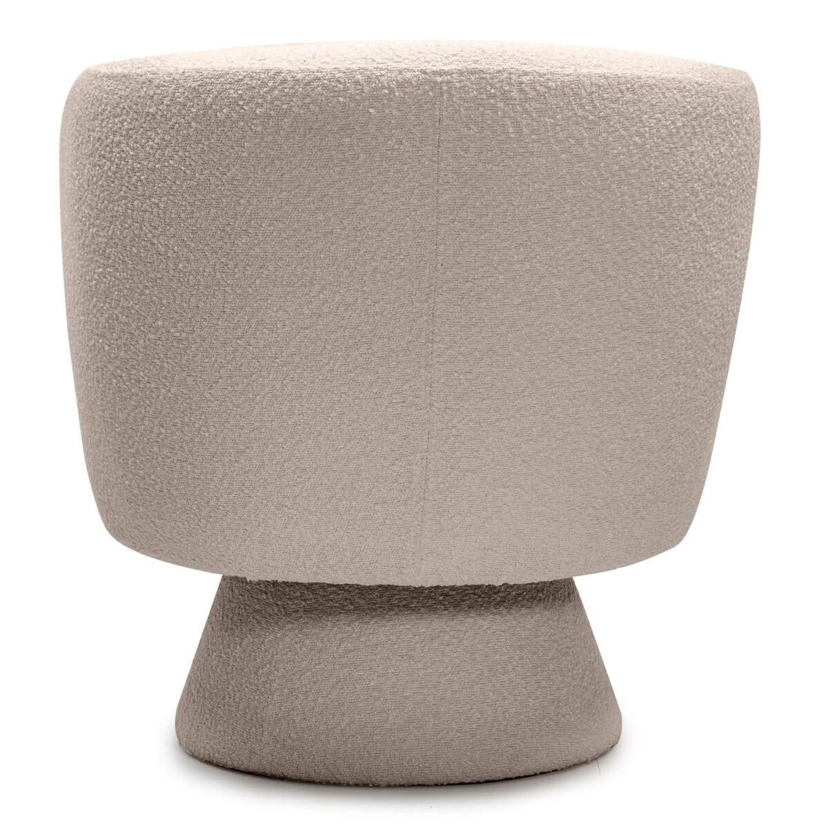 Fotel obrotowy beżowy bouclé Nalf