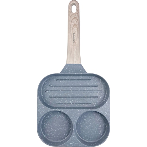 Patelnia marmurkowa 3 w 1 do jajek naleśników placków pancake grill 18cm SZARA KLAUSBERG