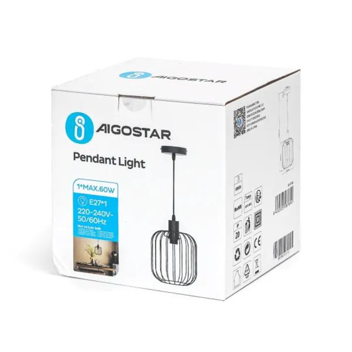 żelazna lampa wisząca loftowa e27