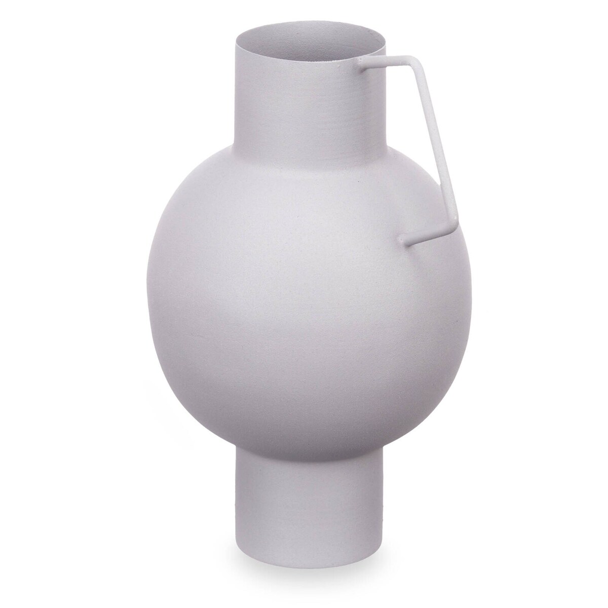 Wazon metalowy w pastelowym kolorze, wys. 23 cm