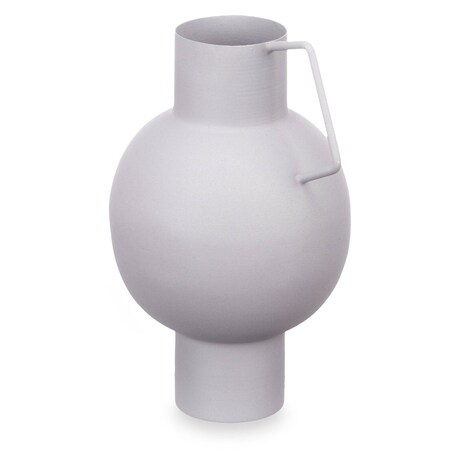 Wazon metalowy w pastelowym kolorze, wys. 23 cm