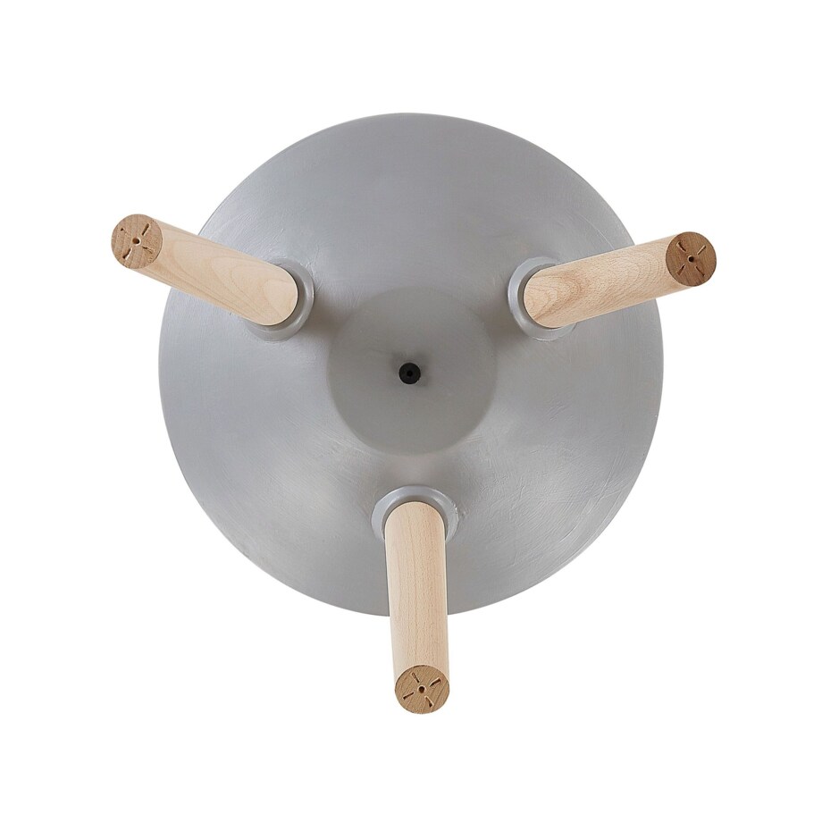 Doniczka na stojaku 42 x 42 x 44 cm jasnoszara WERIA