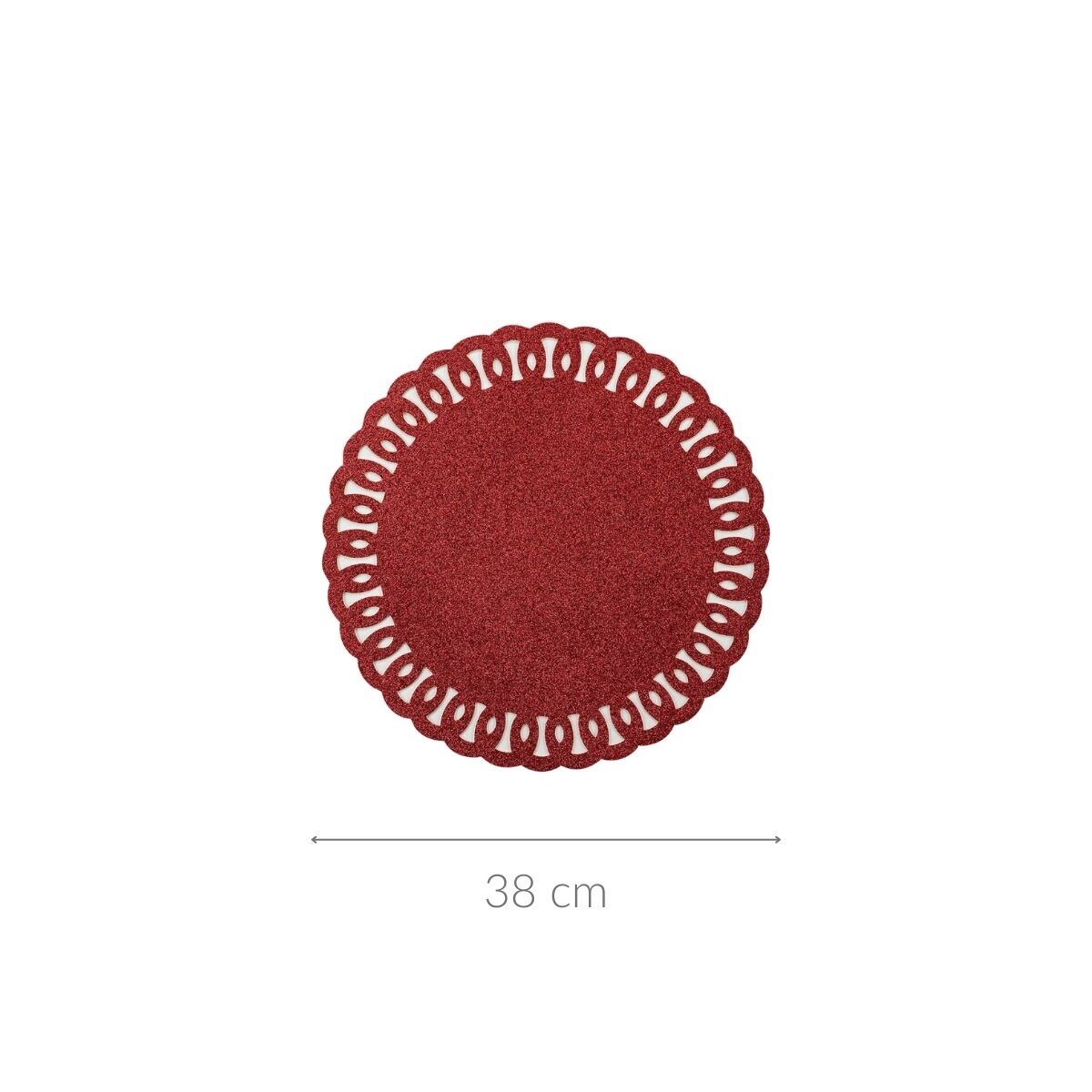 Podstawka pod talerz, brokatowa, Ø 38 cm