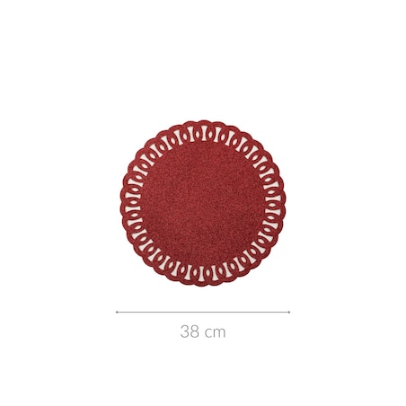 Podstawka pod talerz, brokatowa, Ø 38 cm