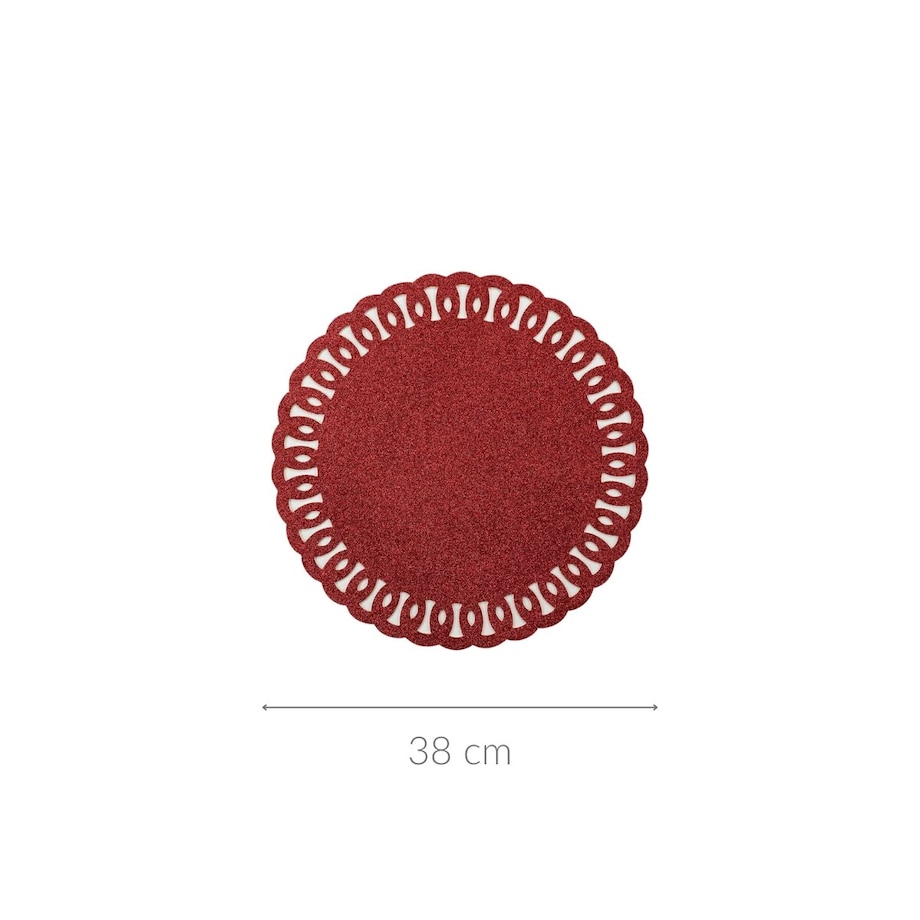 Podstawka pod talerz, brokatowa, Ø 38 cm