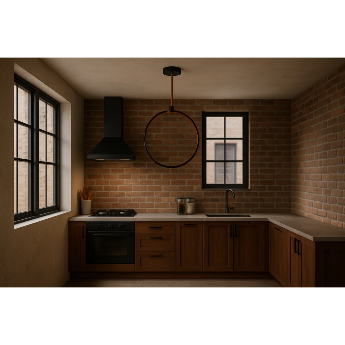 LAMPA WISZĄCA MARENTA M CZARNA