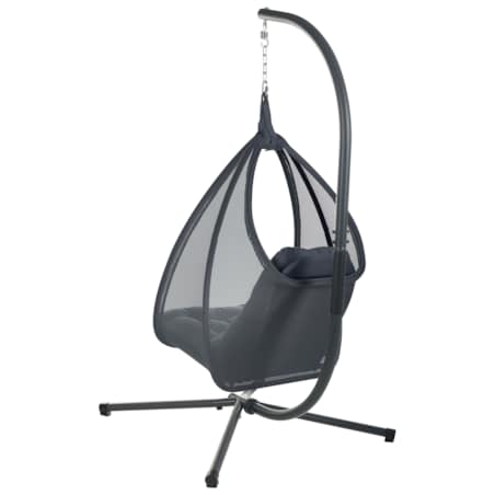 Fotel wiszący ze stojakiem AVEGNO Ciemnoszary