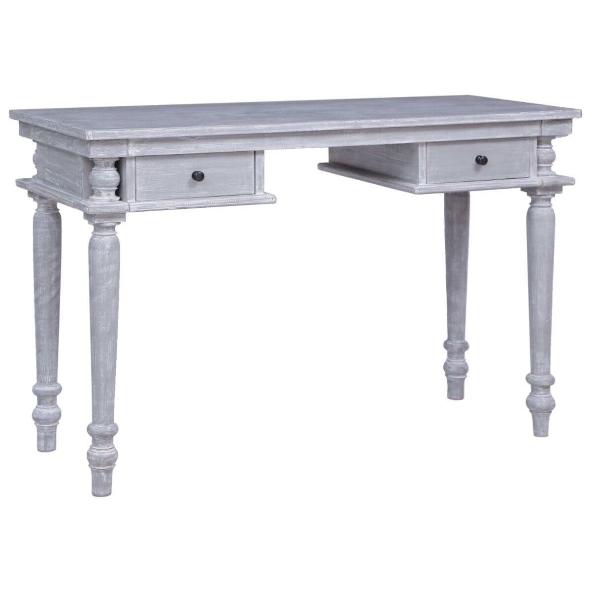 vidaXL Biurko, 115x50x78 cm, lite drewno mahoniowe