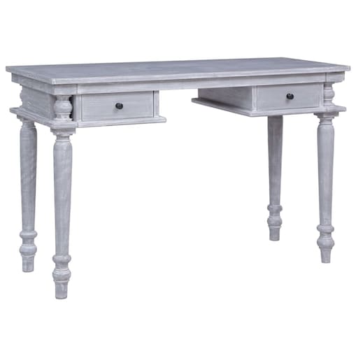 vidaXL Biurko, 115x50x78 cm, lite drewno mahoniowe