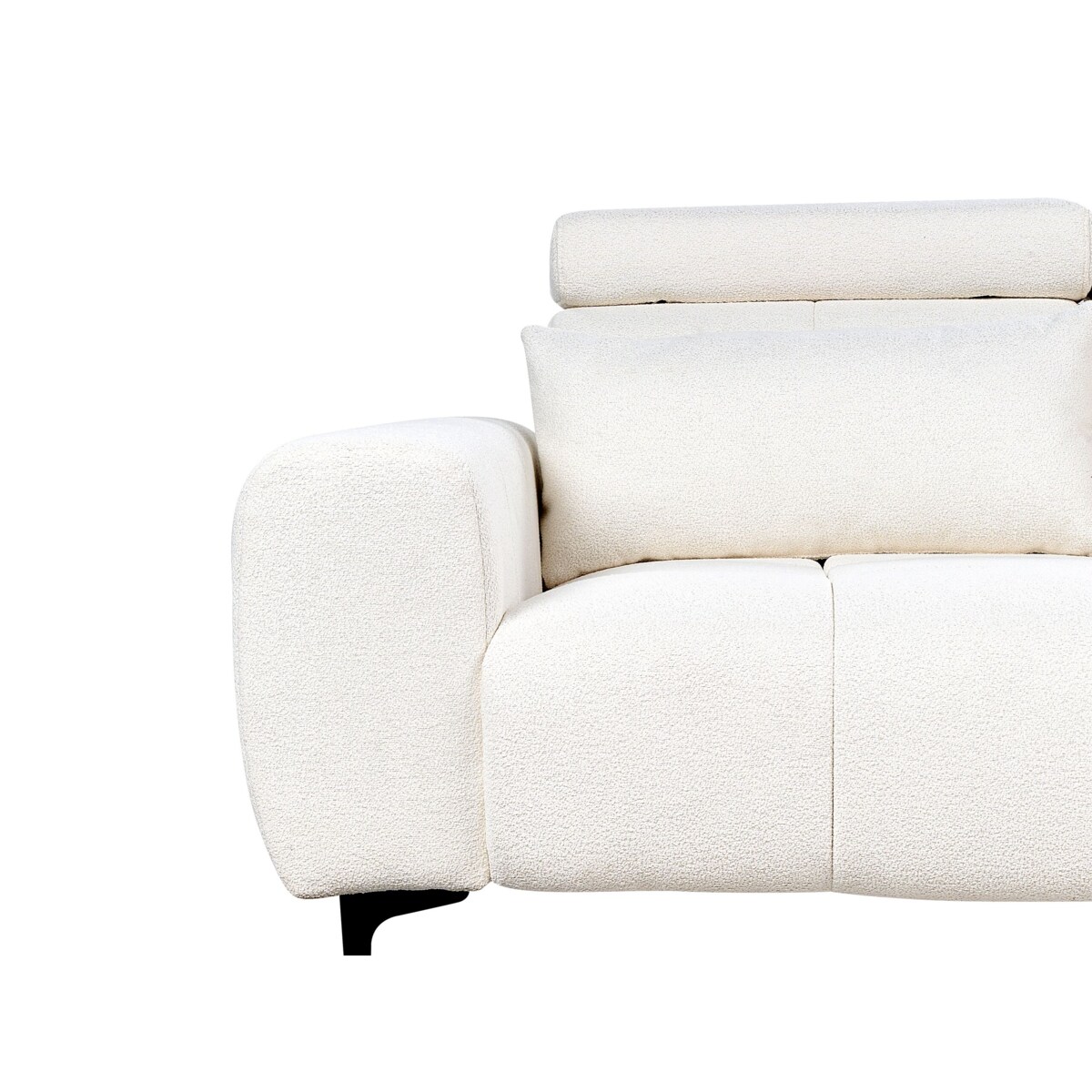 Sofa 2-osobowa boucle biała VEGAMO