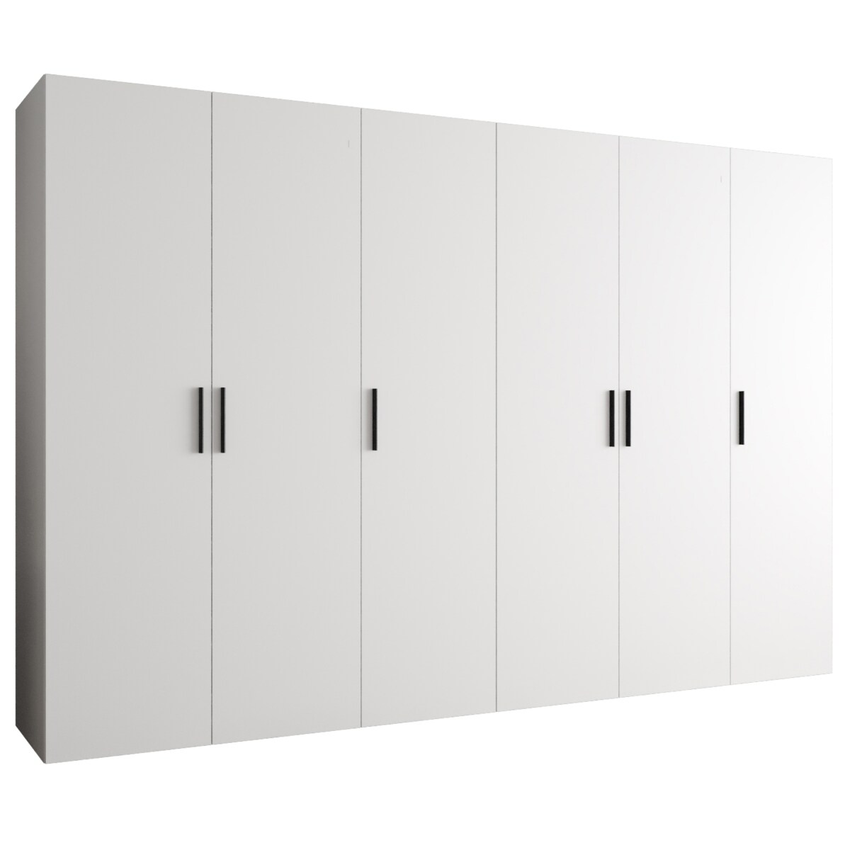 Szafa uchylna otwierana BARI 1 300 wys. 202 cm Biały + u. Czarny