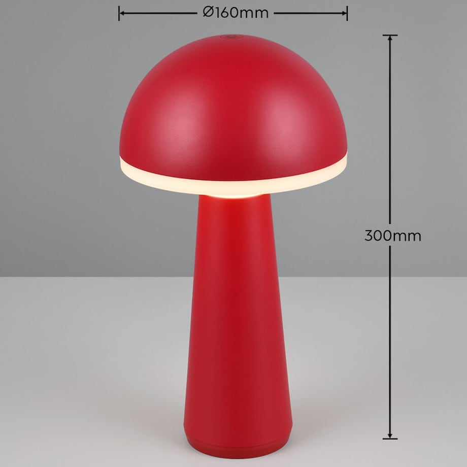 Stojąca lampka grzybek Fungo R57716110 RL Light IP54 LED 2W 3000-5000K czerwony