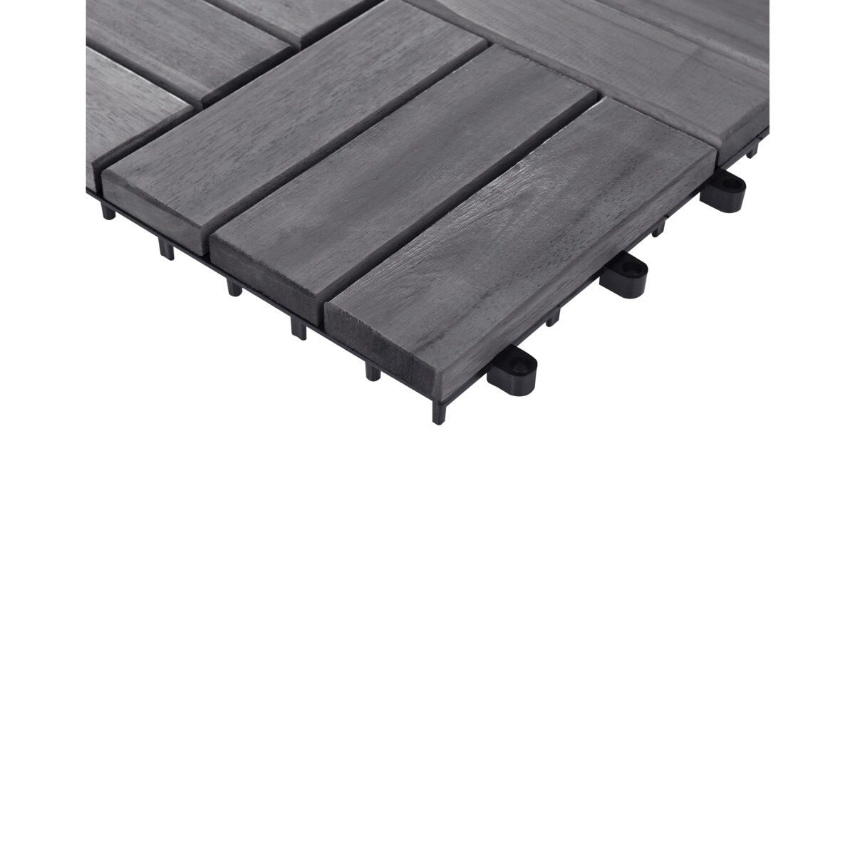 Płytki tarasowe ACERENZA Certyfikowane drewno akacjowe Szary