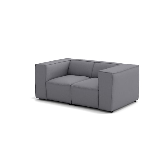 Sofa 2 osobowa Modularis - Szary Welur
