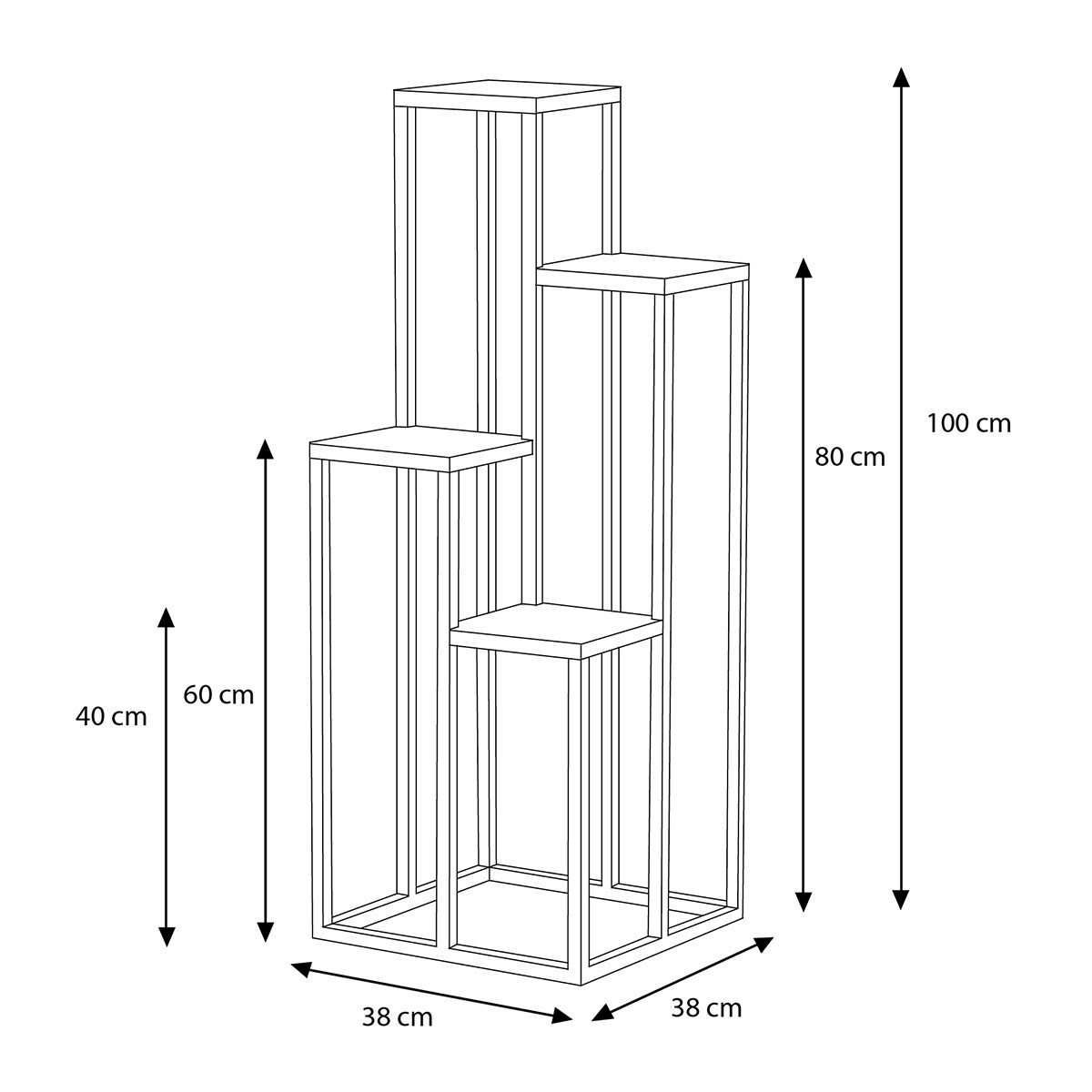 Bardzo duży kwietnik KS-04 XL - KAJA HOME