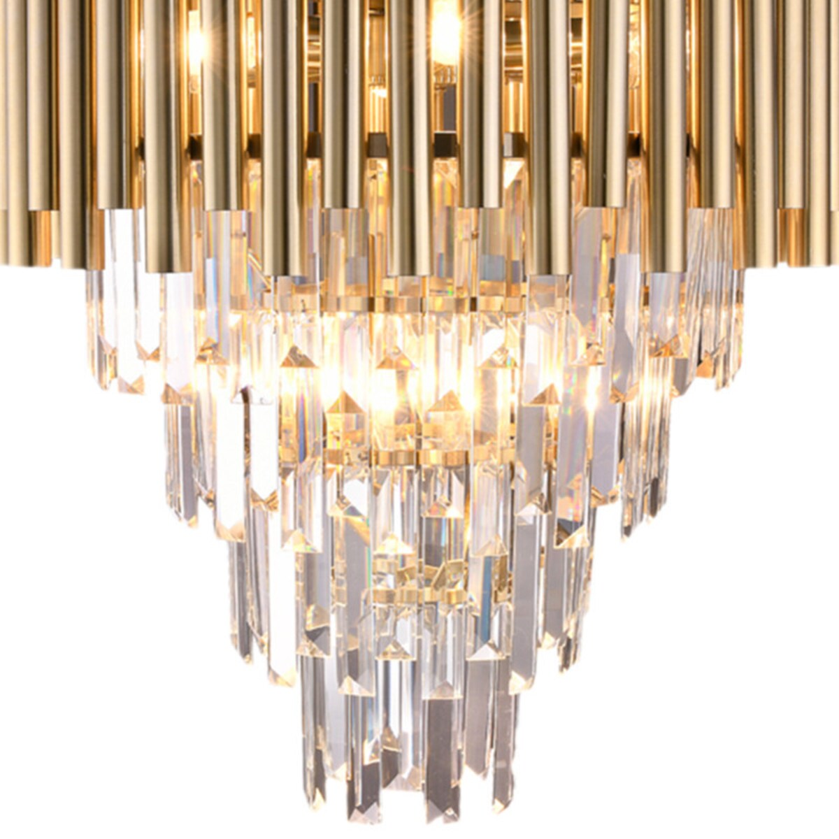 Dekoracyjna LAMPA wisząca MADISON ML5992 Milagro kryształowa OPRAWA glamour crystal ZWIS na łańcuchu złoty przezroczysty