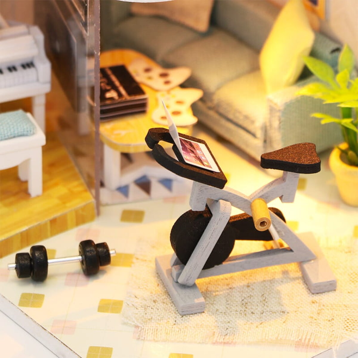 Miniaturowy domek - Migająca gwiazdka