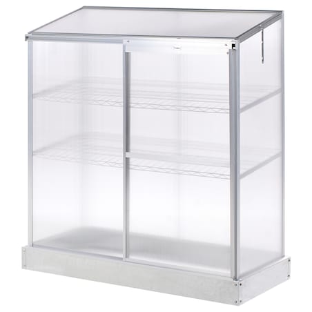 Szklarnia balkonowa LECCE Srebrny 59 cm