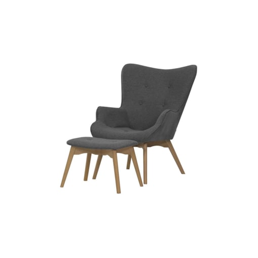 Fotel uszak z podnóżkiem Ducon-Malmo 95