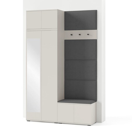 Zestaw mebli do przedpokoju Napoli wersja 4 Trinity 15 kaszmir