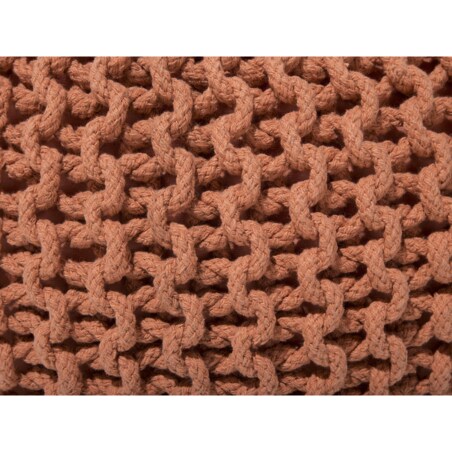 Puf 40 x 25 cm brązowy CONRAD