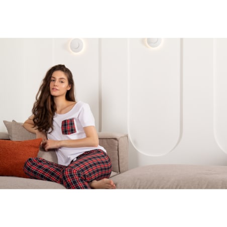 Piżama Vivienne White-Red, XL