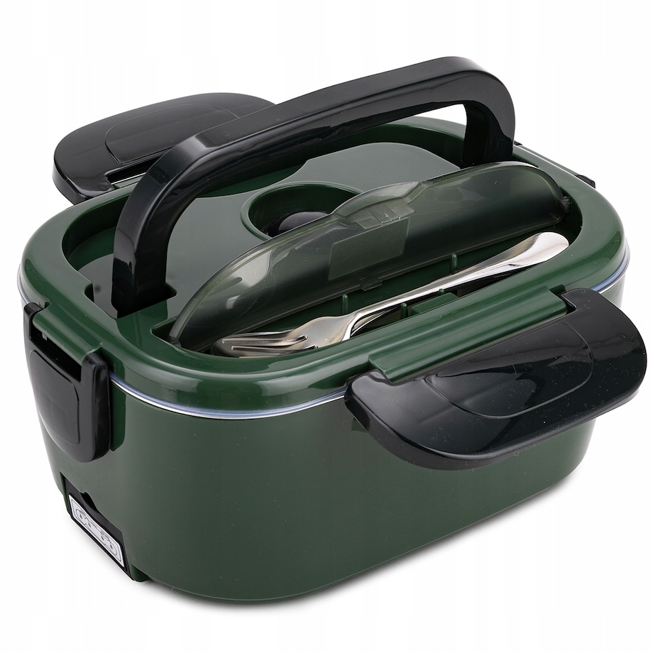 Elektryczny lunch box termos obiadowy samochodowy podgrzewany śniadaniówka do auta 1.5L KAMILLE