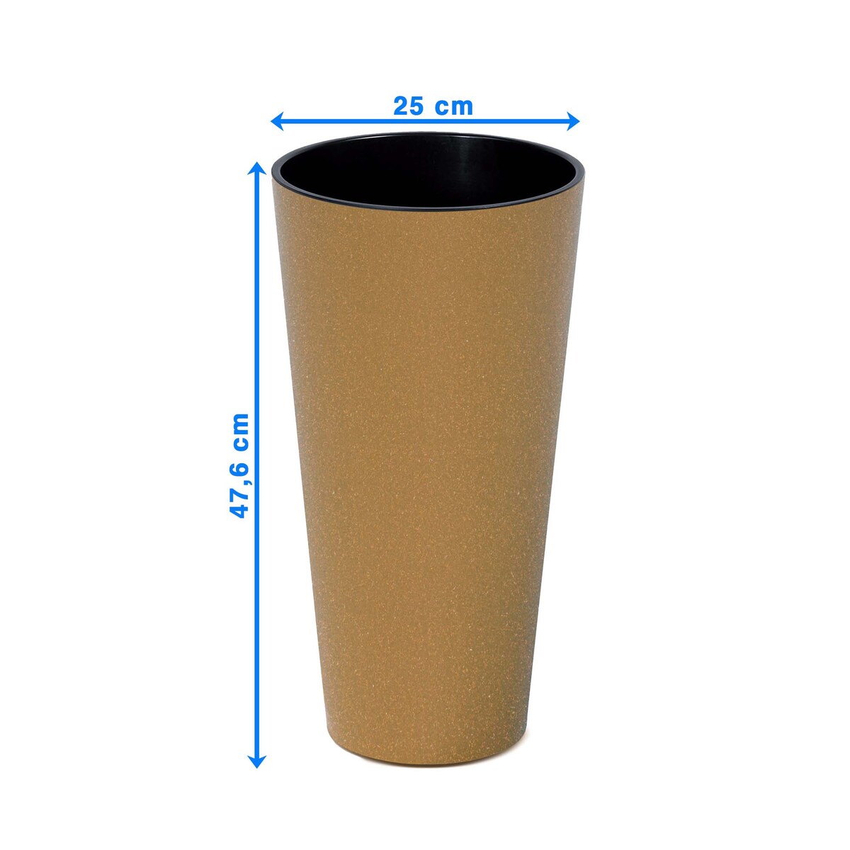 Donica Doniczka Ogrodowa 25 Cm Na Taras Do Ogrodu Domu Eco Wood Brązowa