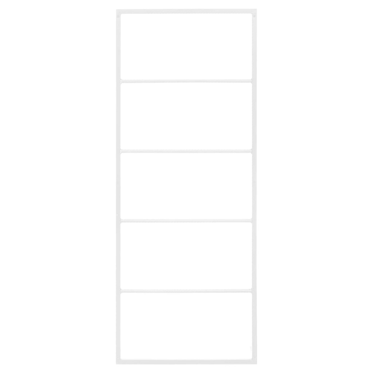 vidaXL Wieszak na ręczniki biały 45x10x115 cm stalowy