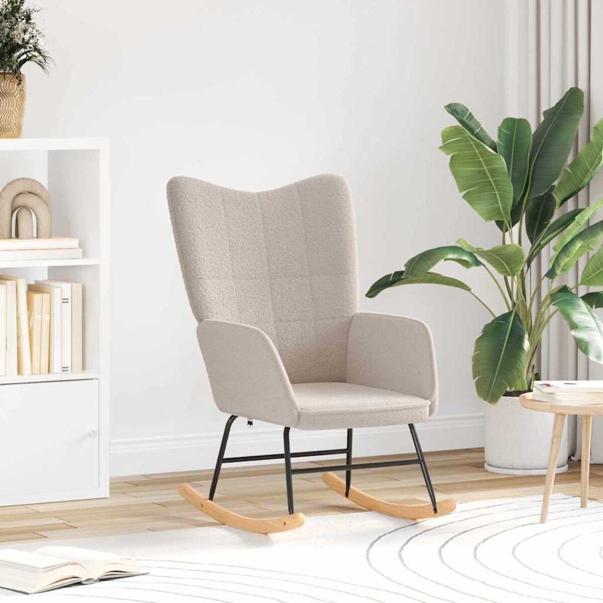 vidaXL Fotel relaksacyjny Jasnoszary 61 x 78 x 98 cm tkanina