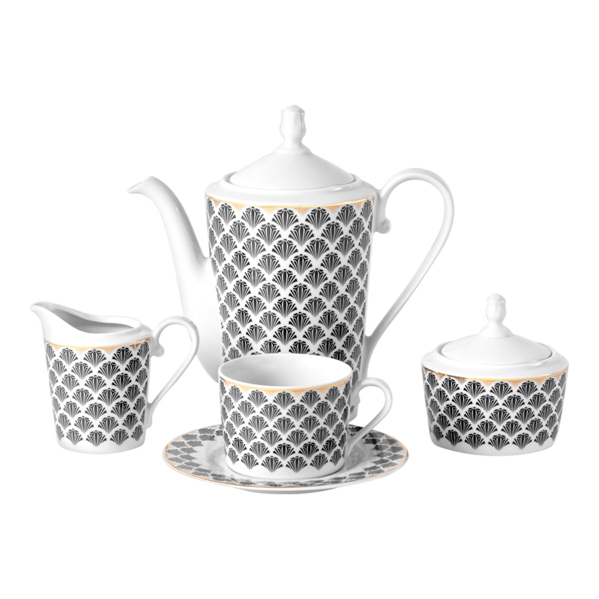 Garnitur do kawy dla 12 osób 40 el. Jenny Gatsby G655