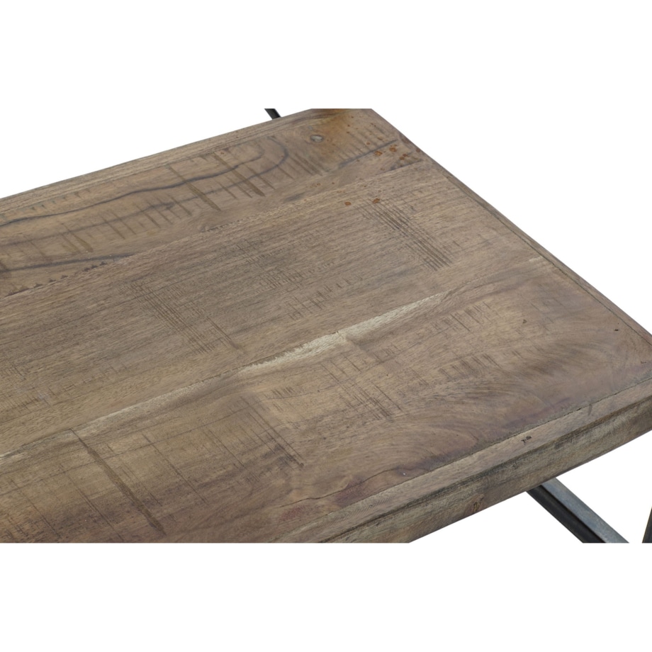 Regał metalowy loftowy drewno mango 130x47x205 cm