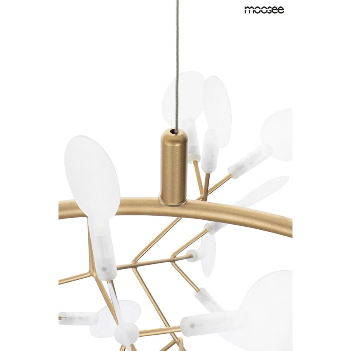 【日本限定モデル】 Wisząca lampa złota 48,6W LED dekoracyjna MSE010100215 Flora その他