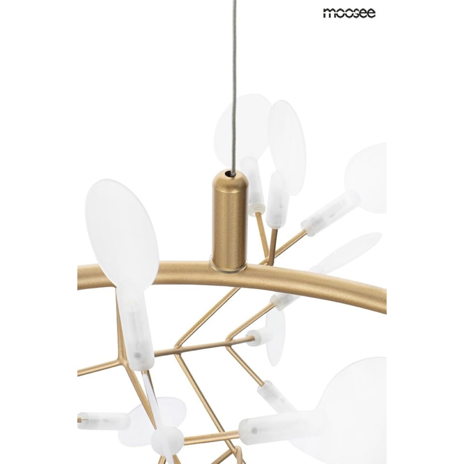 Wisząca lampa Flora MSE010100215 dekoracyjna LED 48,6W złota