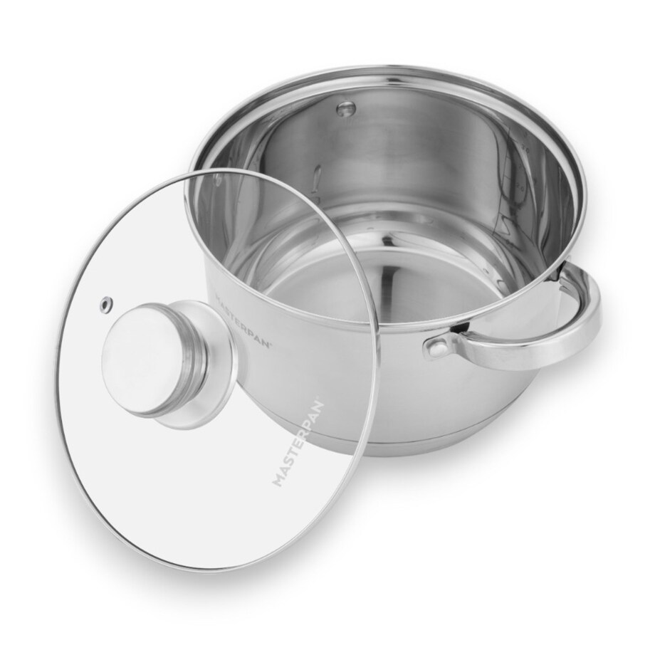 Komplet Zestaw Garnków Ze Stali Nierdzewnej Indukcja Gaz 8 El. Dno 7 Warstw